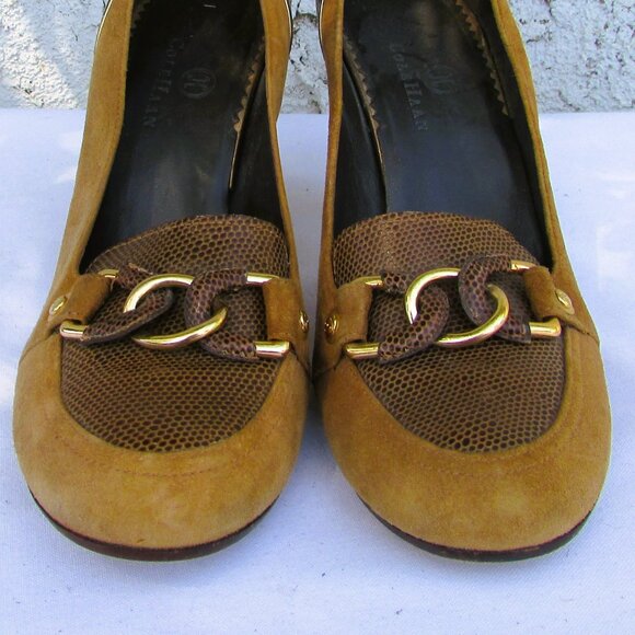 Cole Haan tan suede brown leather pumps 7.5B - Picture 3 of 7